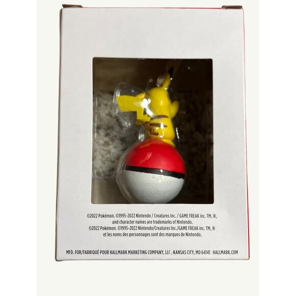 Hallmark Pokémon Pikachu on Poké Ball Hallmark Ornament - Picture 7 of 10